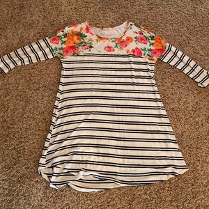 Women’s floral striped tunic